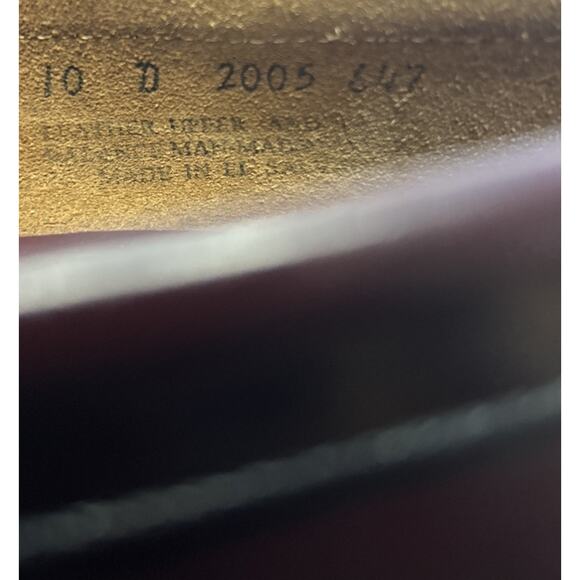 G.H. Bass Weejuns Men’s Size 10 D Burgundy Leather Loafers Slip On Dress Shoes - Picture 9 of 9